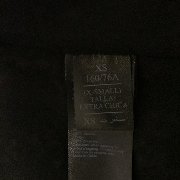 EUC All Saints Jayda dress crepe overlay front zip neck with wrap bands at waist - Picture 9 of 11